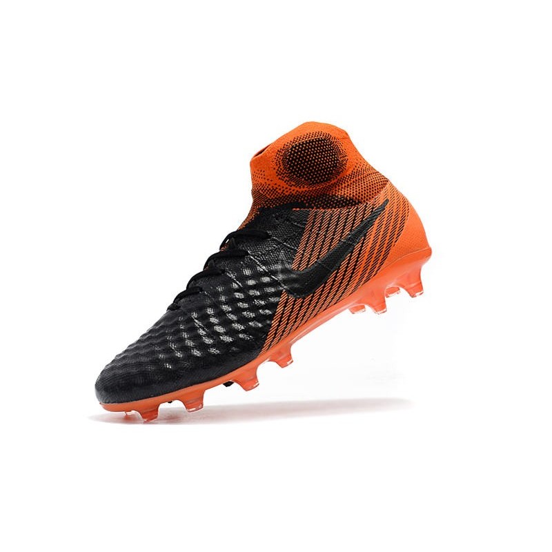 Nouvelles Nike Magista Obra 2 FG Crampons de Football Noir Blanc Rouge Université