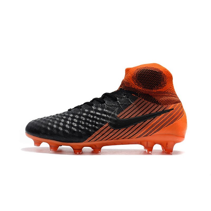 Nouvelles Nike Magista Obra 2 FG Crampons de Football Noir Blanc Rouge Université