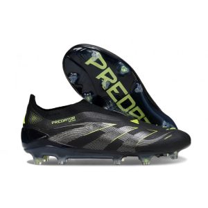 adidas Predator Elite Sans Lacets FG Noir Jaune