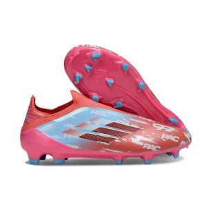 Crampon Adidas F50 Elite Sans Lacets FG Rouge Azul