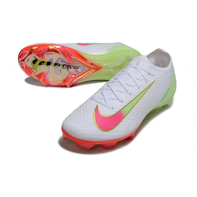 Crampons de football Nike Mercurial Vapor 16 Elite FG Blanc Rouge Vert