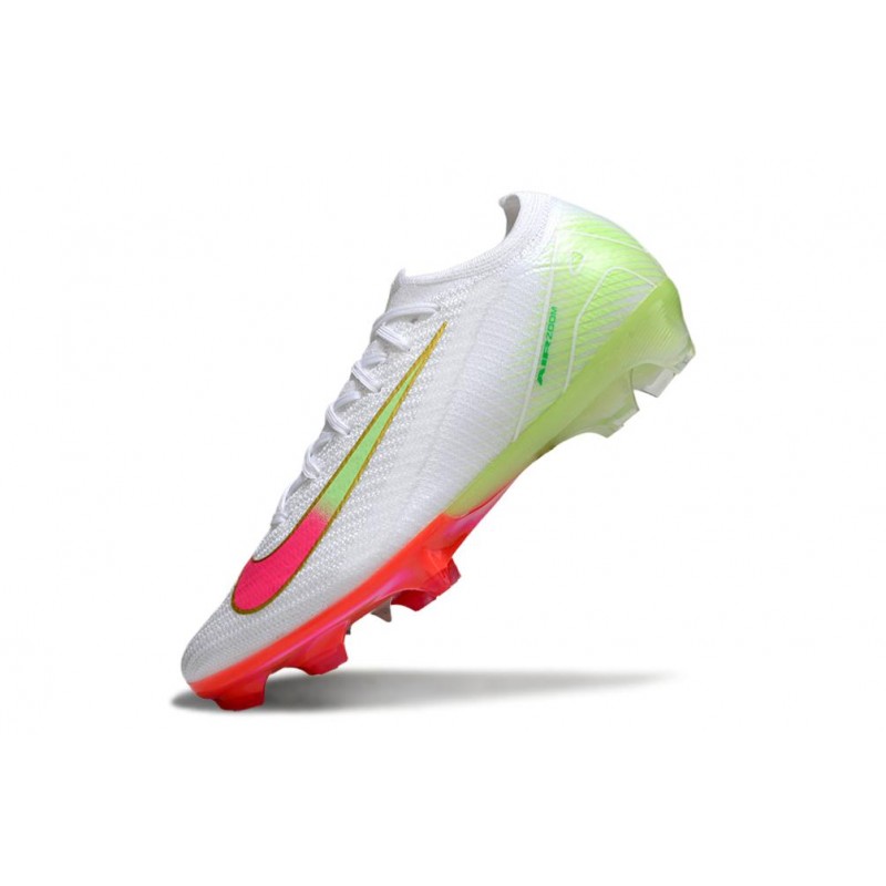 Crampons de football Nike Mercurial Vapor 16 Elite FG Blanc Rouge Vert