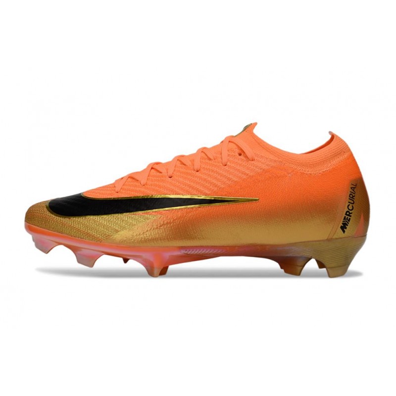 Crampons de football Nike Mercurial Vapor 16 Elite FG Orange Noir Or
