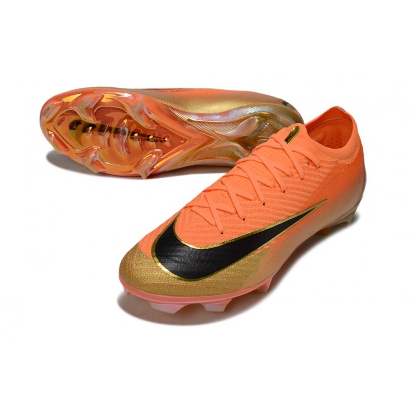 Crampons de football Nike Mercurial Vapor 16 Elite FG Orange Noir Or