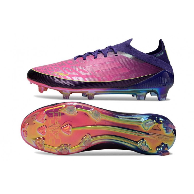 Chaussure Adidas F50 Elite FG Lamine Yamal Violet Unity Blanc Ftwr Citron Lucide – Image 2