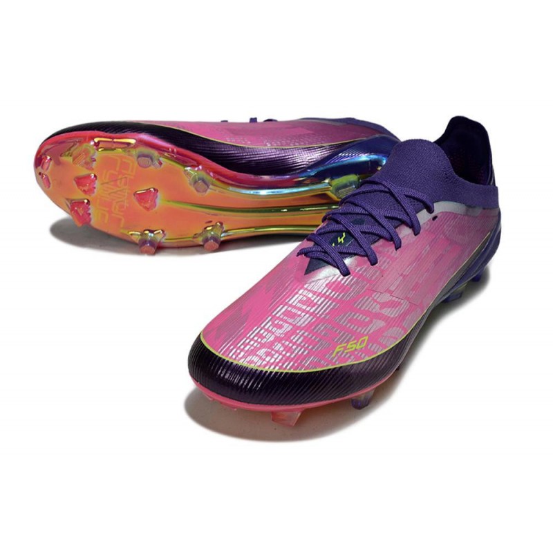 Chaussure Adidas F50 Elite FG Lamine Yamal Violet Unity Blanc Ftwr Citron Lucide – Image 5