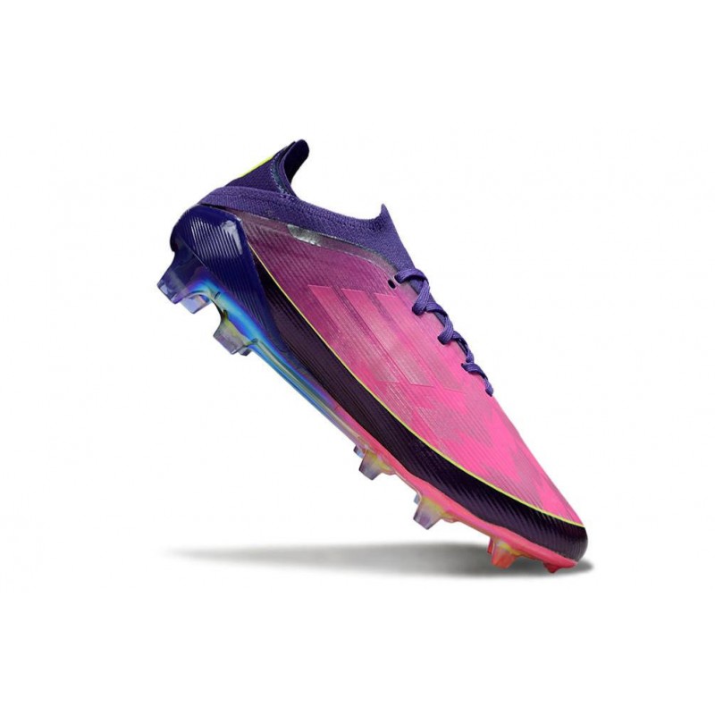 Chaussure Adidas F50 Elite FG Lamine Yamal Violet Unity Blanc Ftwr Citron Lucide – Image 7