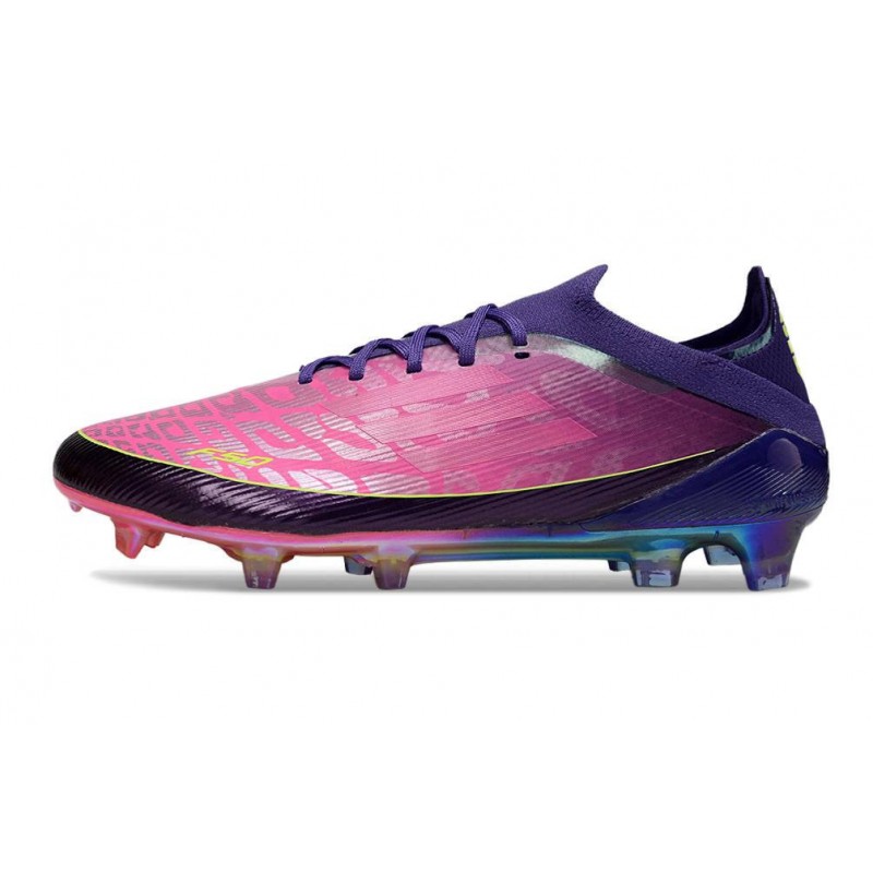 Chaussure Adidas F50 Elite FG Lamine Yamal Violet Unity Blanc Ftwr Citron Lucide