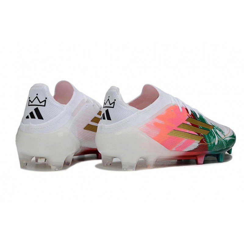 Chaussure Adidas F50 Elite FG Rose Vert Or – Image 4