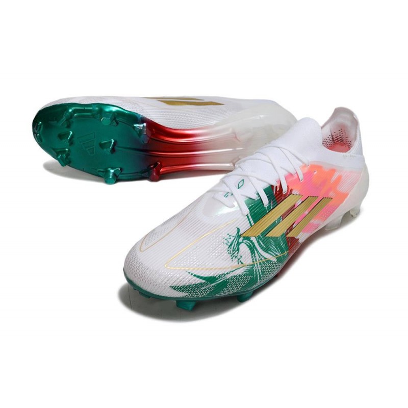 Chaussure Adidas F50 Elite FG Rose Vert Or – Image 5