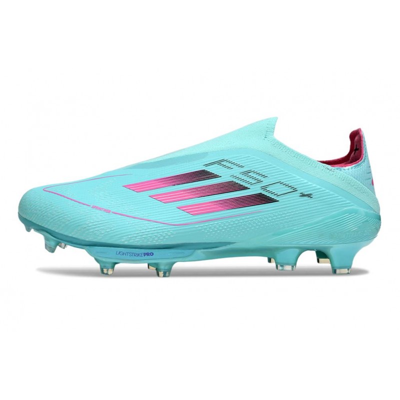 Chaussures Adidas F50+ Laceless FG Bleu – Image 2
