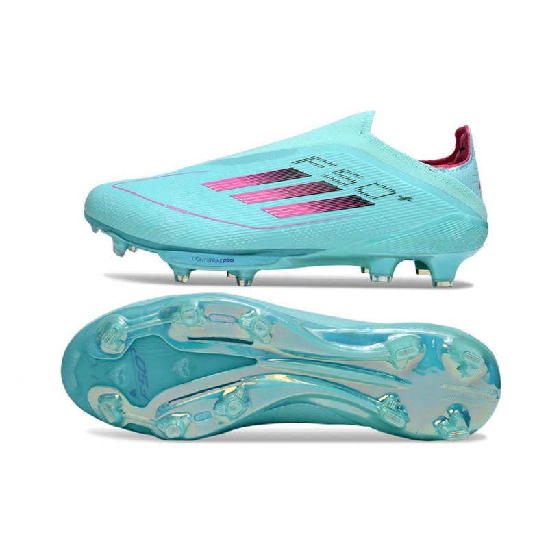 Chaussures Adidas F50+ Laceless FG Bleu – Image 3