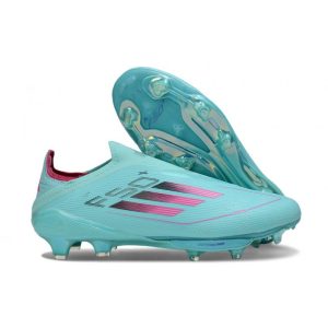 Chaussures Adidas F50+ Laceless FG Bleu