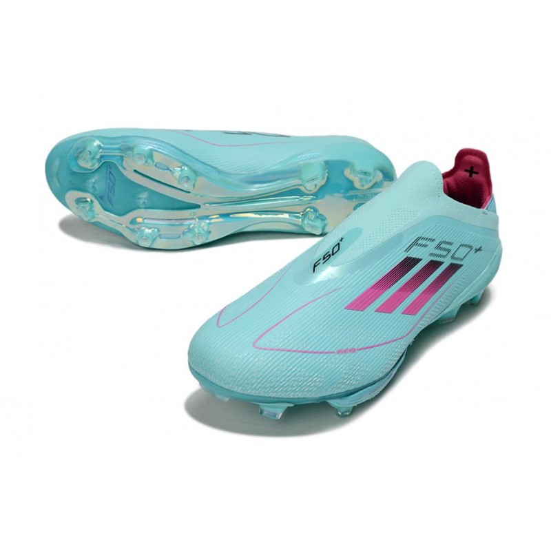 Chaussures Adidas F50+ Laceless FG Bleu – Image 5