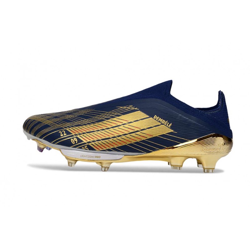 Chaussures Adidas F50+ Laceless FG Noir Or – Image 2