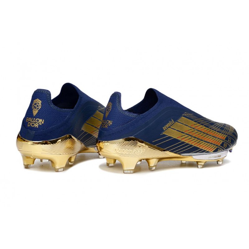 Chaussures Adidas F50+ Laceless FG Noir Or – Image 4