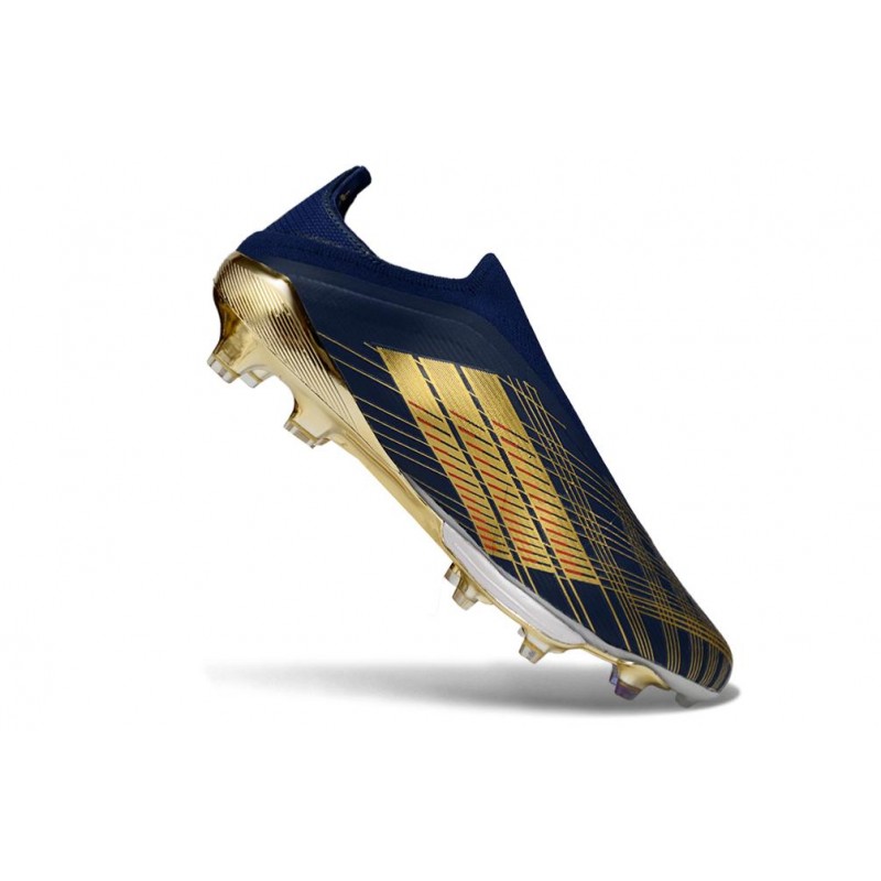 Chaussures Adidas F50+ Laceless FG Noir Or – Image 7