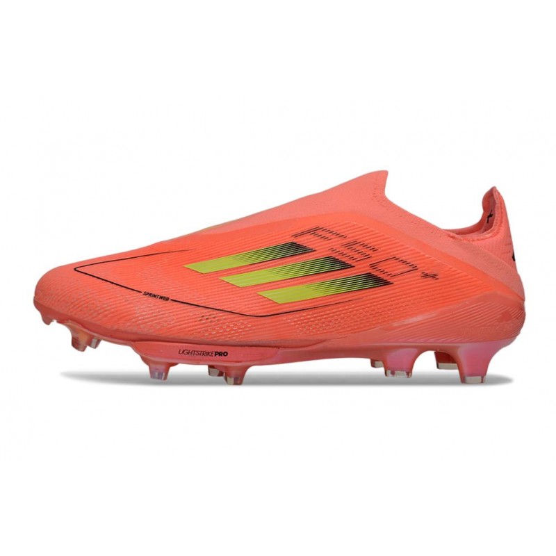 Chaussures Adidas F50+ Laceless FG Rouge Jaune – Image 2