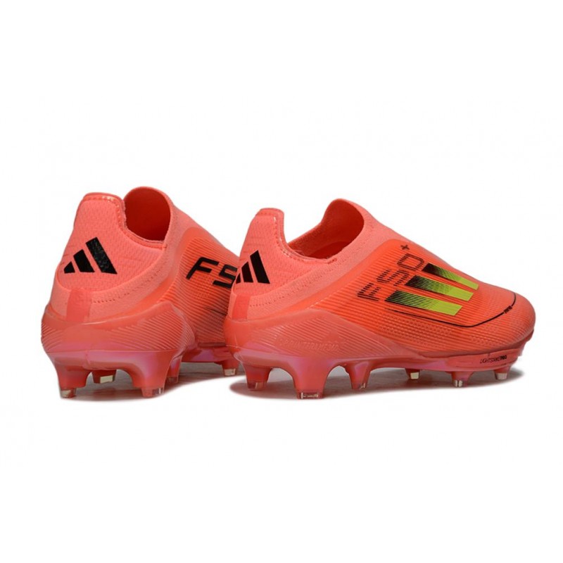 Chaussures Adidas F50+ Laceless FG Rouge Jaune – Image 4