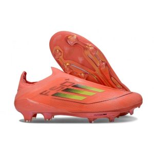 Chaussures Adidas F50+ Laceless FG Rouge Jaune