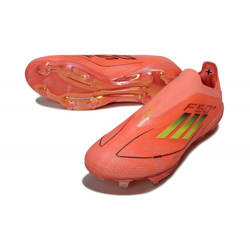 Chaussures Adidas F50+ Laceless FG Rouge Jaune – Image 5