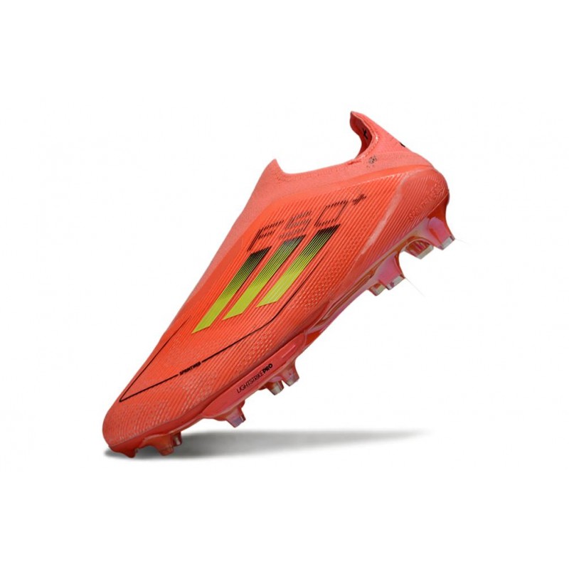 Chaussures Adidas F50+ Laceless FG Rouge Jaune – Image 6