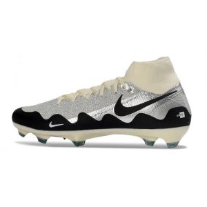 Chaussure de Foot Nike Mercurial Superfly X Elite FG Blanc Noir Argent