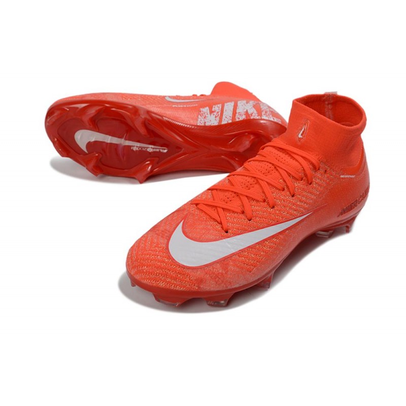 Chaussure de Foot Nike Mercurial Superfly X Elite FG Rouge Blanc – Image 5