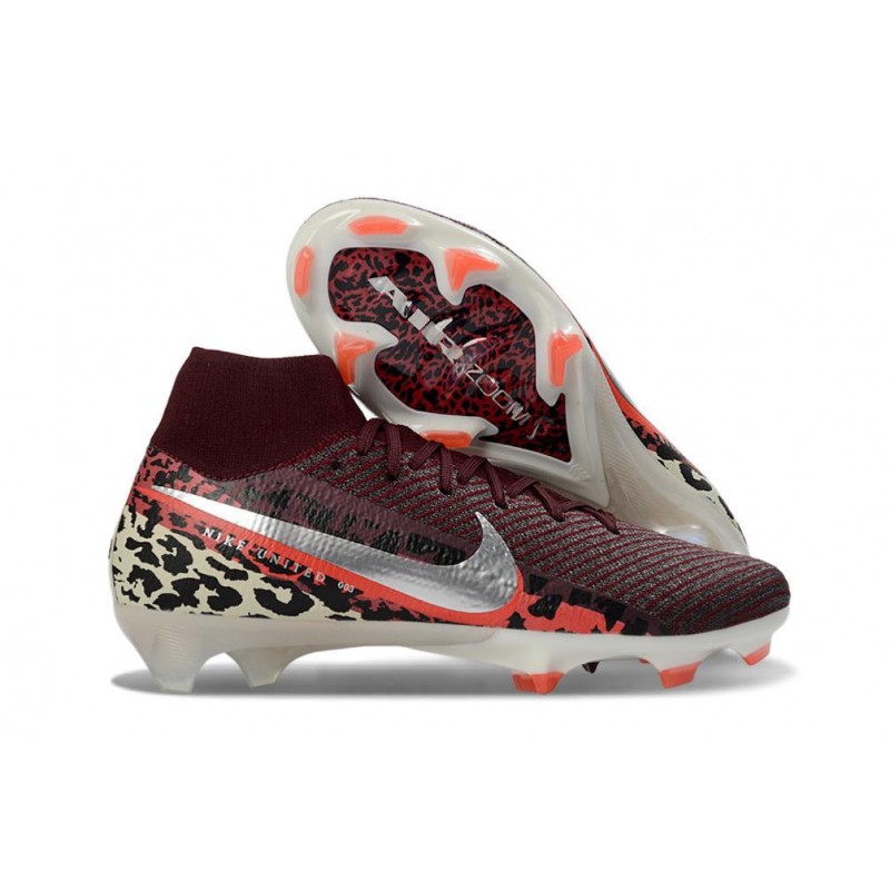 Chaussure de Foot Nike Mercurial Superfly X Elite FG Roux Argent – Image 3