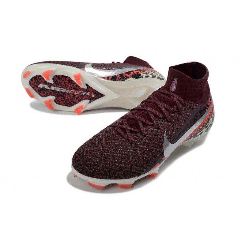 Chaussure de Foot Nike Mercurial Superfly X Elite FG Roux Argent – Image 5