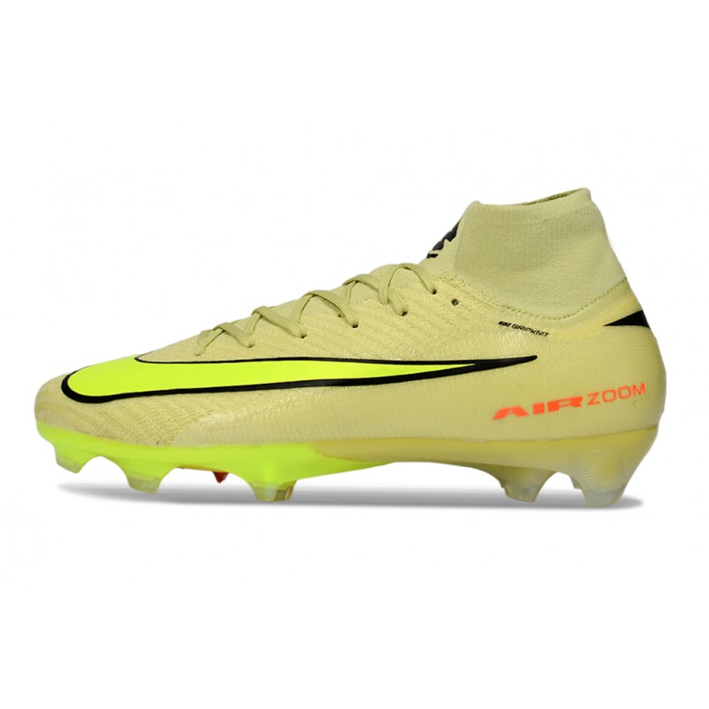 Chaussure Nike Air Zoom Mercurial Superfly 10 Elite FG Limelight Volt Hyper Cramoisi – Image 2