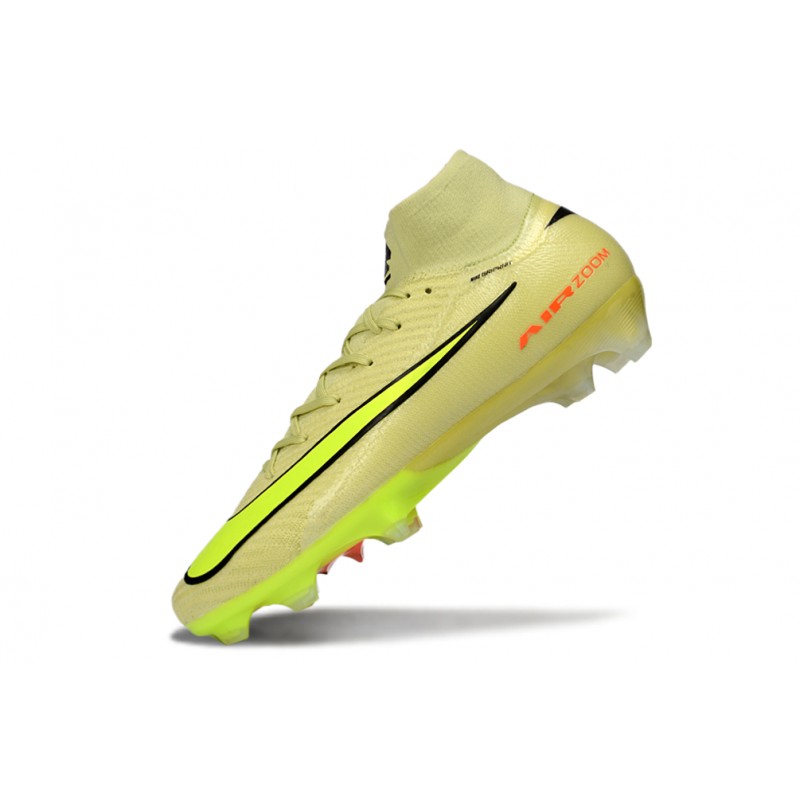 Chaussure Nike Air Zoom Mercurial Superfly 10 Elite FG Limelight Volt Hyper Cramoisi – Image 6