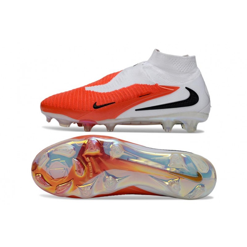 Chaussures Nike Phantom 6 Elite FG Rouge Blanc Noir – Image 3