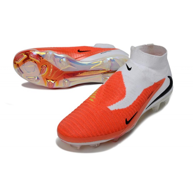 Chaussures Nike Phantom 6 Elite FG Rouge Blanc Noir – Image 5