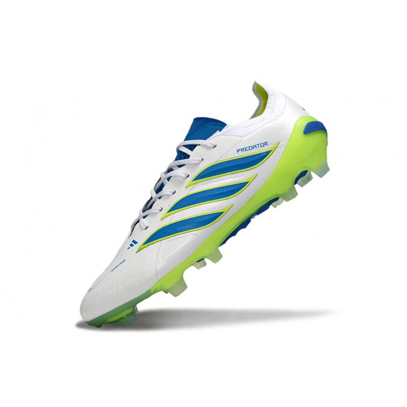 Chaussures de foot adidas Predator 26 Elite FG Blanc Bleu – Image 6