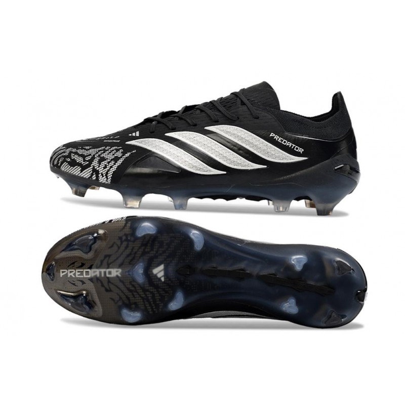 Chaussures de foot adidas Predator 26 Elite FG Noir Blanc – Image 2