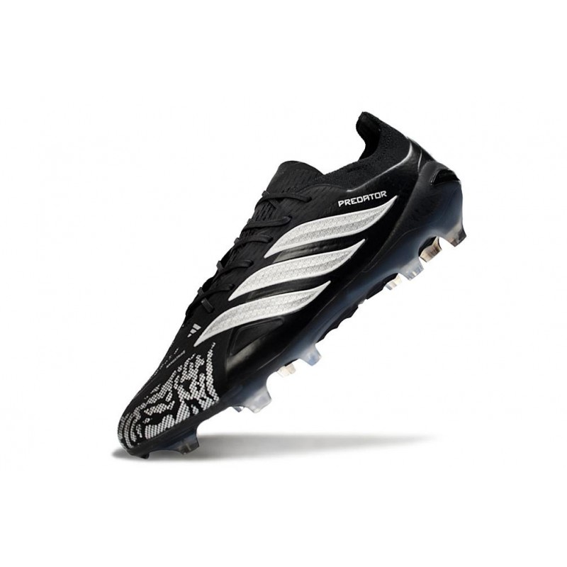 Chaussures de foot adidas Predator 26 Elite FG Noir Blanc – Image 6