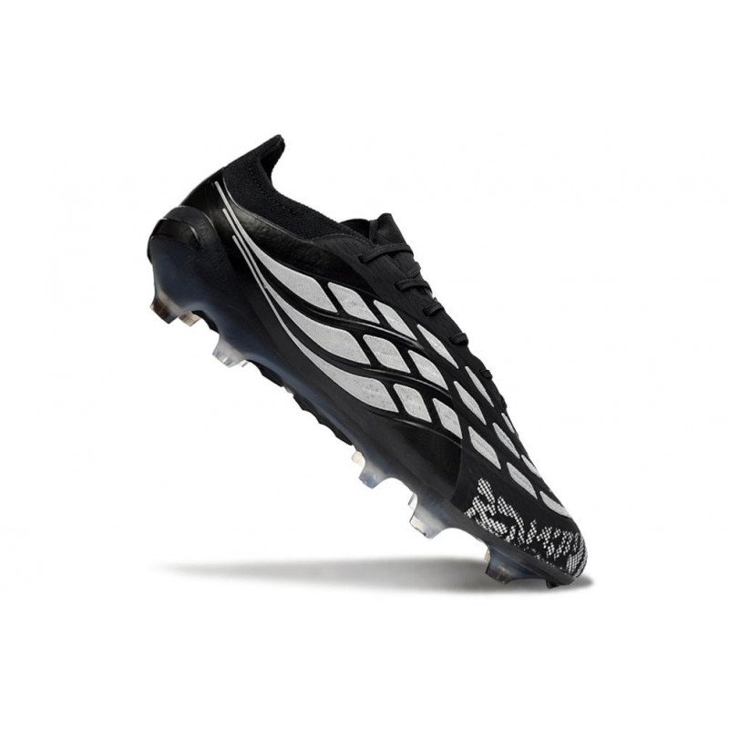 Chaussures de foot adidas Predator 26 Elite FG Noir Blanc – Image 7