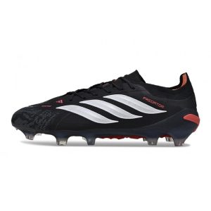 Chaussures de foot adidas Predator 26 Elite FG Noir Blanc Rouge