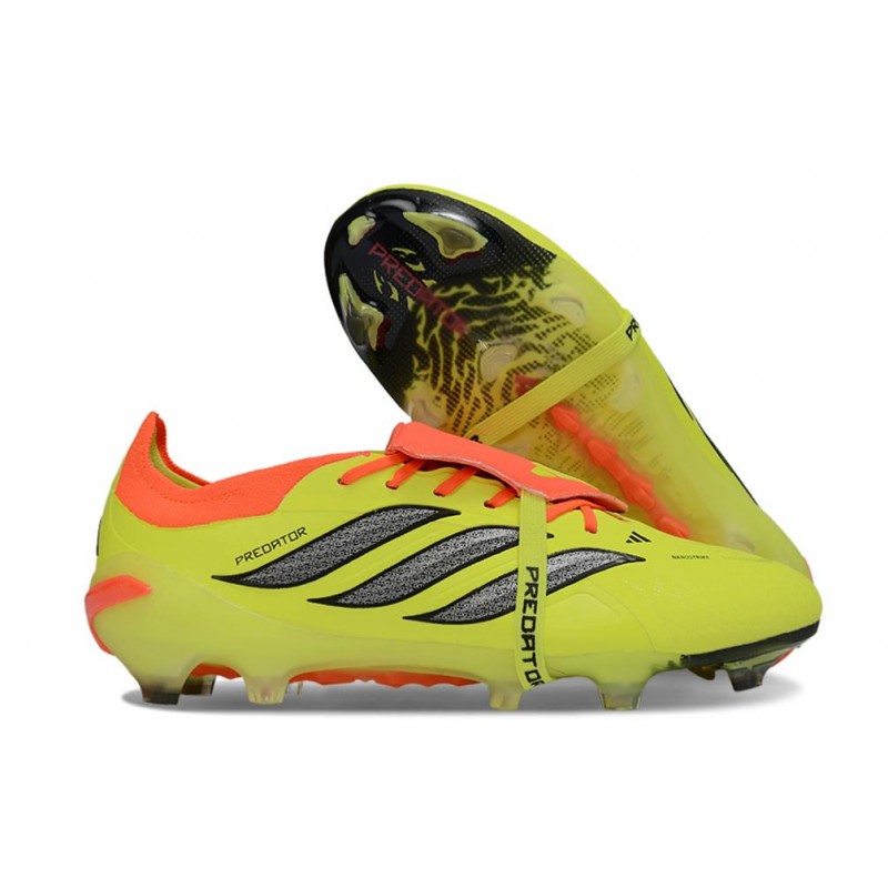 Chaussures de foot adidas Predator 26 Elite Foldover Tongue FG Jaune – Image 3
