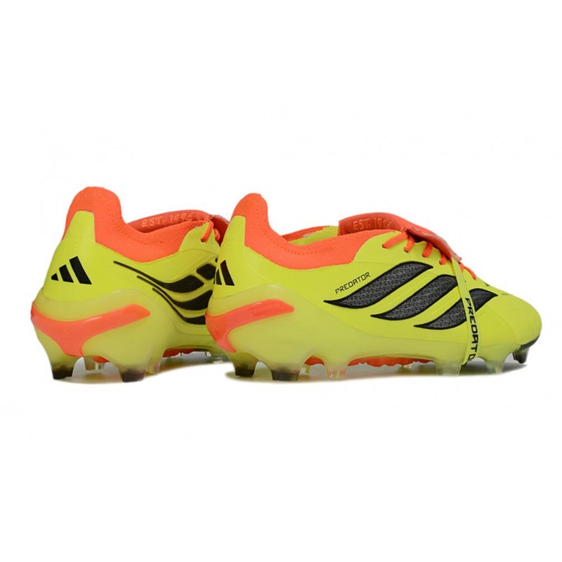 Chaussures de foot adidas Predator 26 Elite Foldover Tongue FG Jaune – Image 4