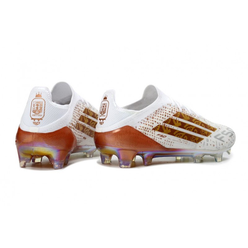 Chaussure Adidas F50 Elite FG Blanc Or – Image 4