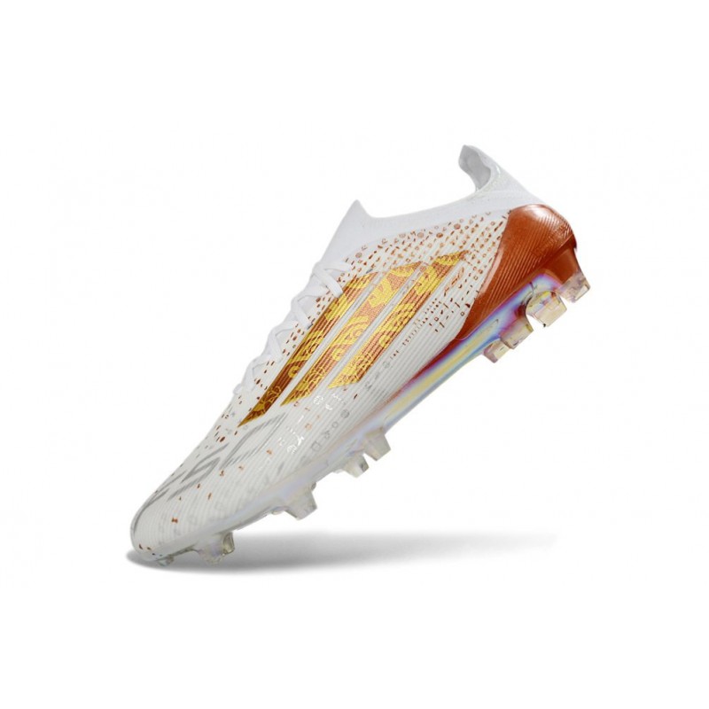 Chaussure Adidas F50 Elite FG Blanc Or – Image 6