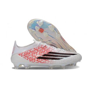 Chaussure Adidas F50 Elite FG Blanc Rouge Noir