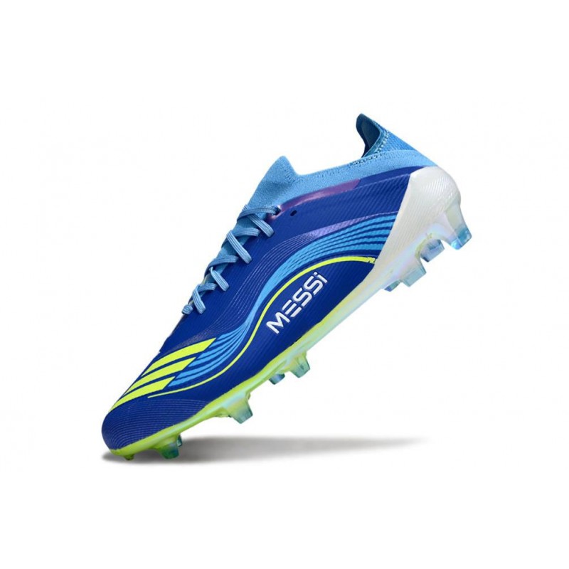 Chaussure Adidas F50 Elite FG Equipe Bleu Royal Jaune Solaire Bleu Semi Eclatant – Image 6