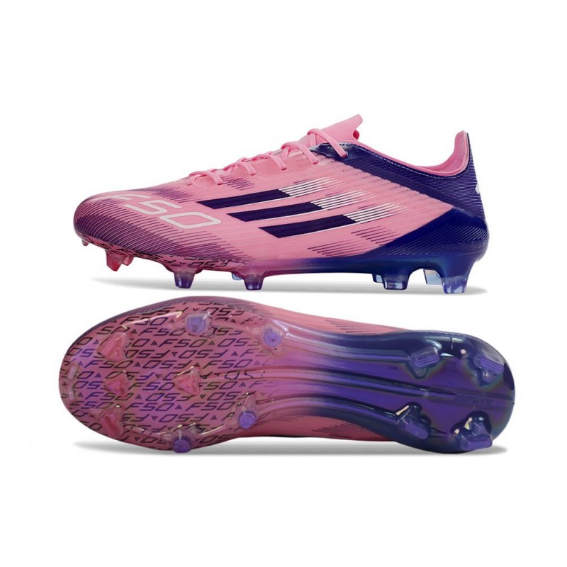 Chaussure Adidas F50 Elite FG Rose Noir – Image 2