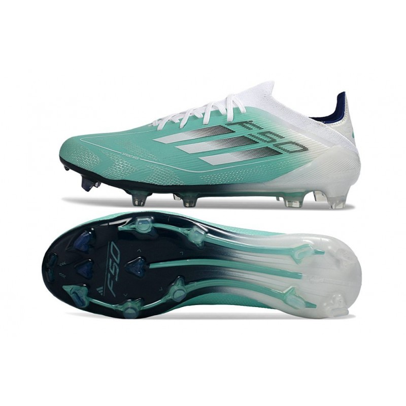 Chaussure Adidas F50 Elite FG Vert Blanc Argent – Image 2