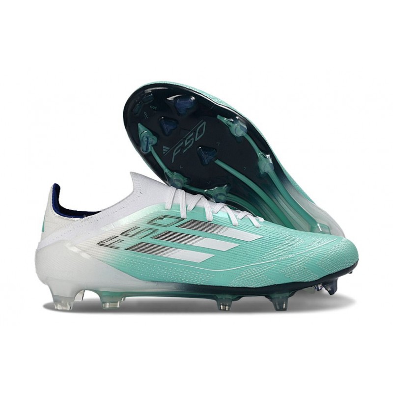 Chaussure Adidas F50 Elite FG Vert Blanc Argent – Image 3