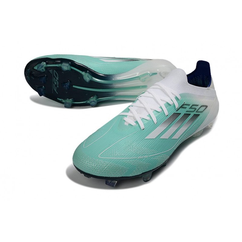 Chaussure Adidas F50 Elite FG Vert Blanc Argent – Image 5