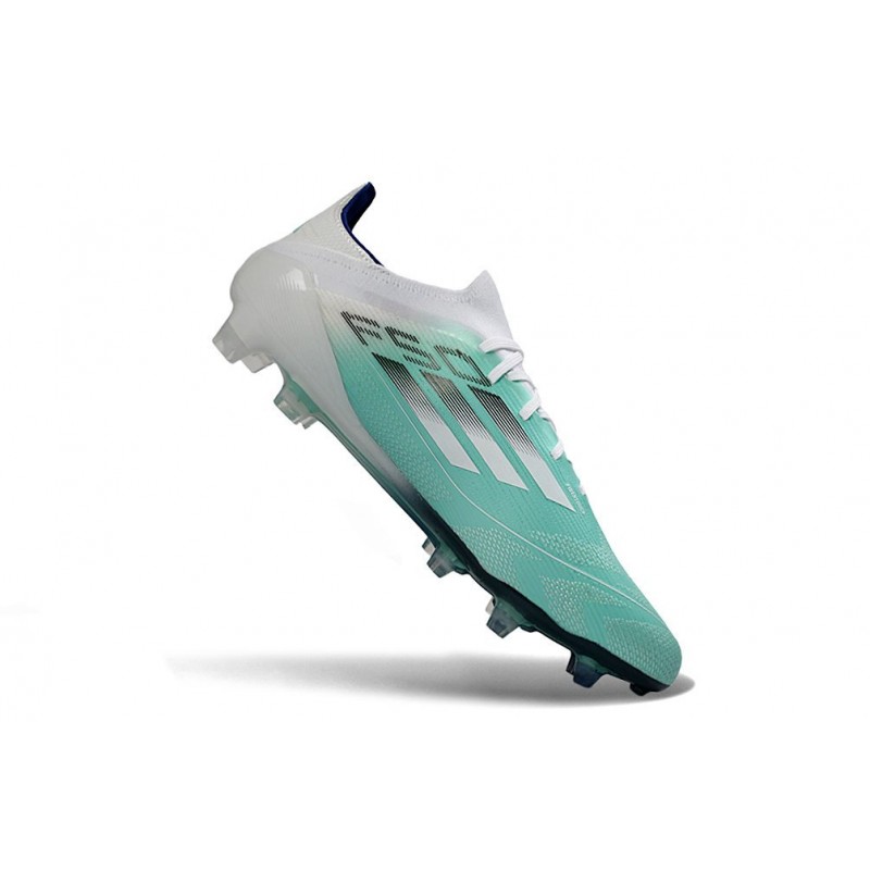 Chaussure Adidas F50 Elite FG Vert Blanc Argent – Image 7